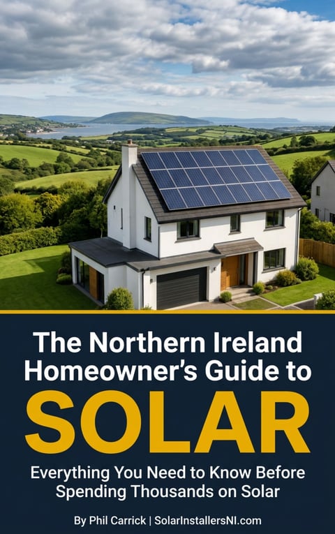 The Northern Ireland Homeowners' Guide to Solar (First Edition • 2026) book cover by Phil Carrick